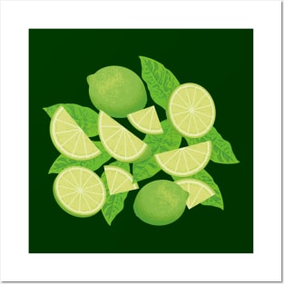 Lime Icons Set Posters and Art